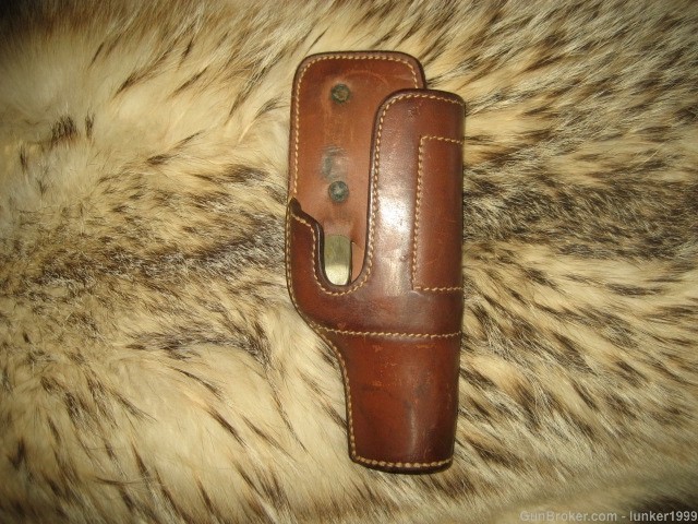 VINTAGE AUDLEY HOLSTER COLT 1903/1908 AUTO NICE !!-img-0