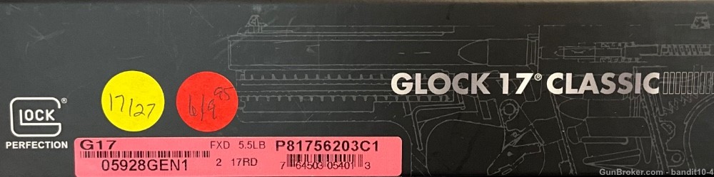 Glock G17 Gen1 - P81756203C1 - 9MM - 4” - 17+1 - 17127, 17126-img-7