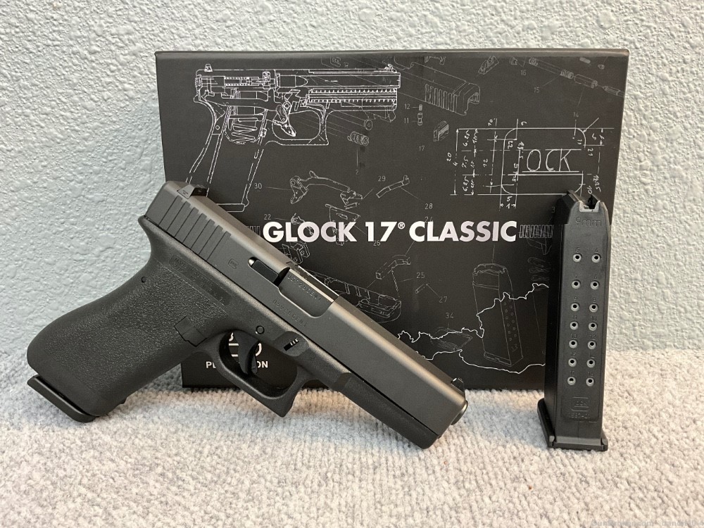 Glock G17 Gen1 - P81756203C1 - 9MM - 4” - 17+1 - 17127, 17126-img-0