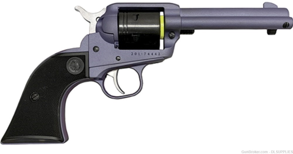RUGER WRANGLE CRUSHED ORCHIS PURPLE CERAKOTE SAO 4.62" BBL .22LR-img-0