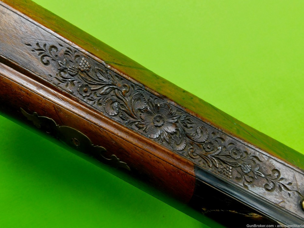 Antique German Austrian 17-18 Century Wheellock Percussion Rifle-img-7