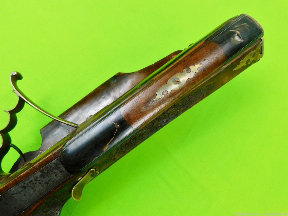 Antique German Austrian 17-18 Century Wheellock Percussion Rifle-img-18