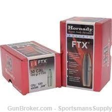 100 Count of Hornady 30 Cal 155 Gr BTHP Match RELOADING BULLETS ONLY!-img-0