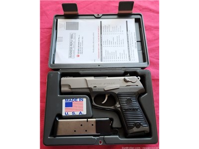 STUNNING VINTAGE RUGER P90 DC STAINLESS .45ACP 9RD