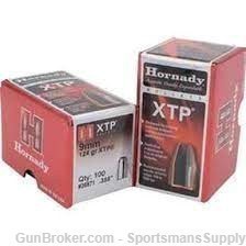 500 Count of Hornady XTP 9mm 124gr RELOADING BULLETS ONLY!-img-0