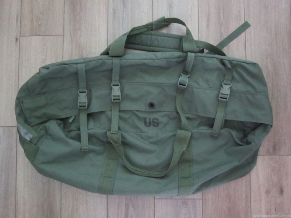 USGI Improved Duffle Bag Enhanced Nylon OD Green Sea Military Surplus UNISS-img-0