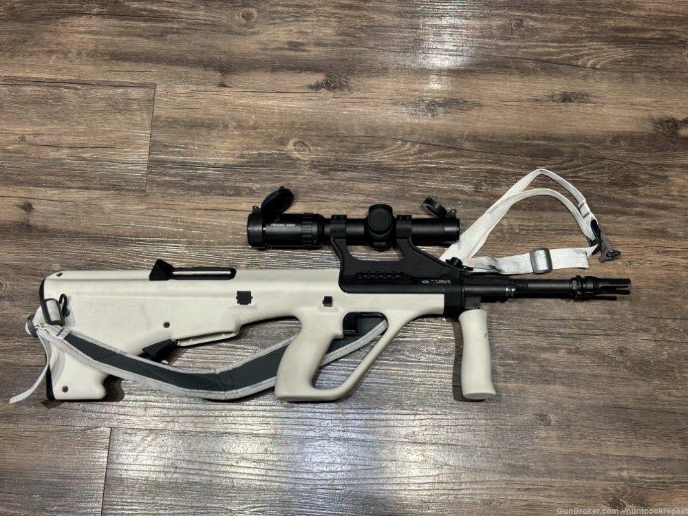 Steyr AUG A3 M1 in white, w/ full package + Primary Arms ACSS 1-6x24 scope-img-0