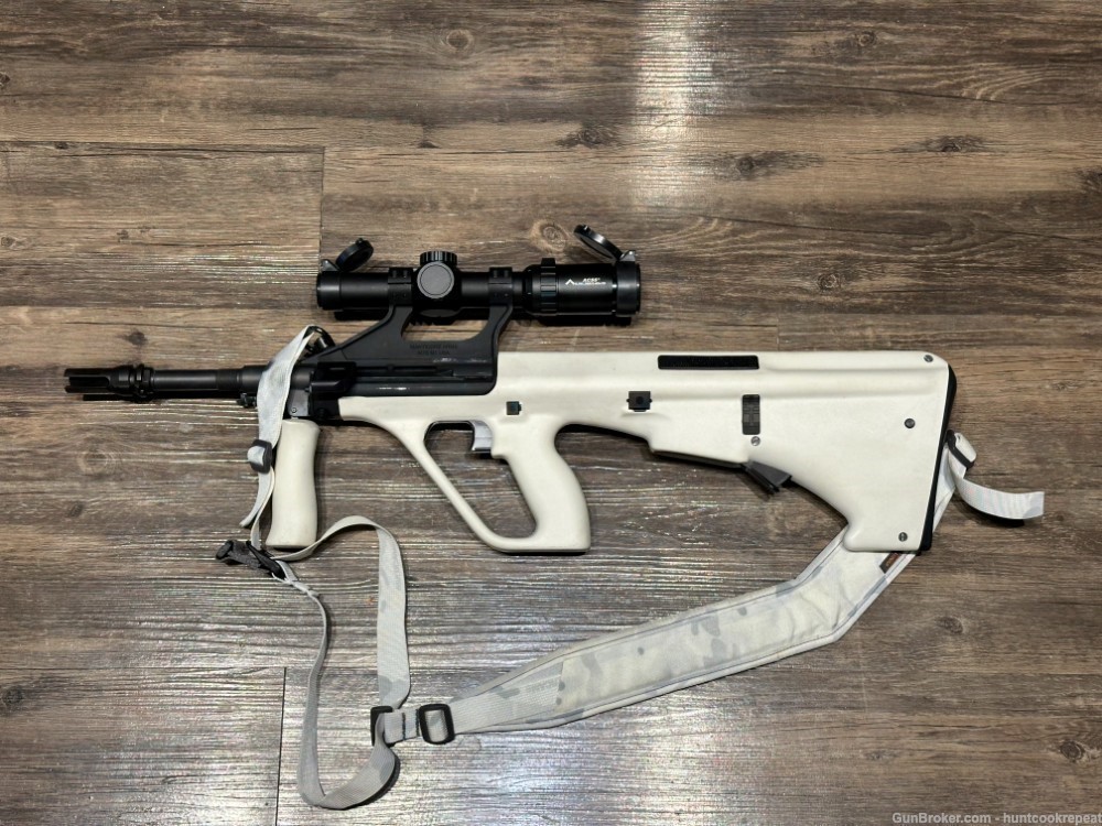 Steyr AUG A3 M1 in white, w/ full package + Primary Arms ACSS 1-6x24 scope-img-1