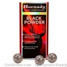 100 Rnds of Hornady 45 Cal Lead Round Balls for Muzzleloading!-img-0
