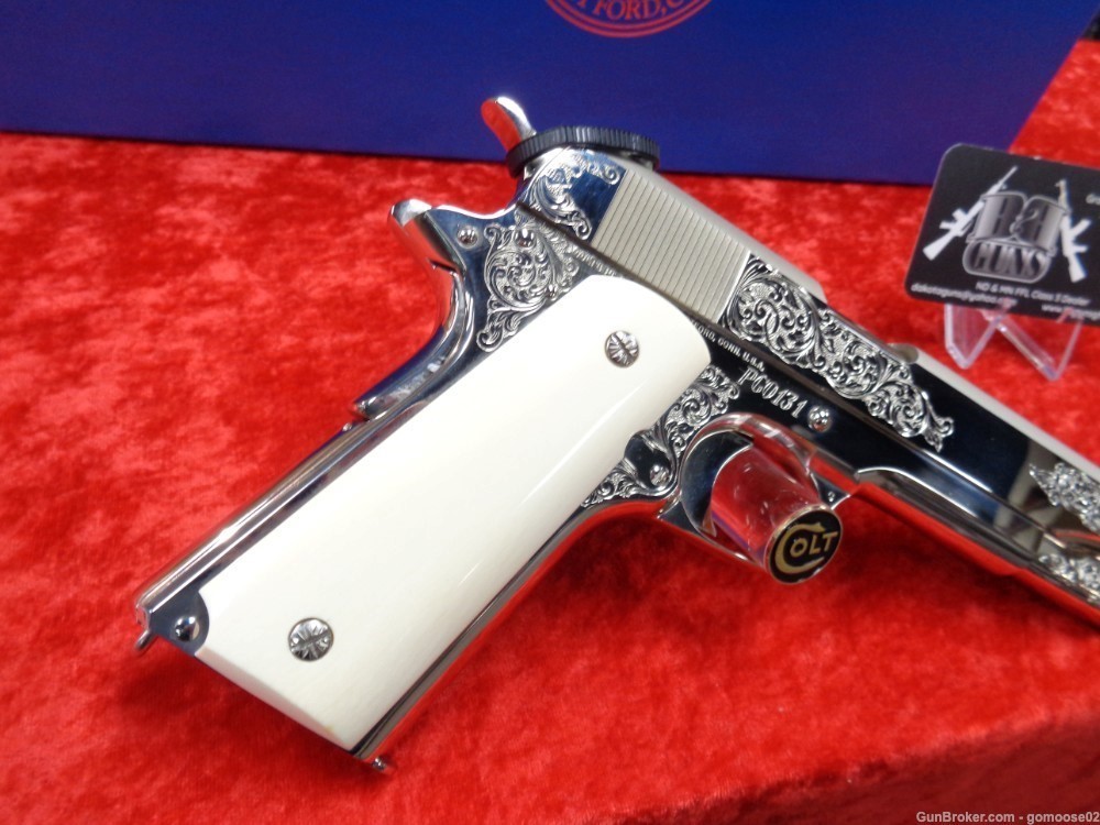 Colt 1911 WWI Presentation Grade Engraved Ivory Grips Limited Edition TRADE-img-1