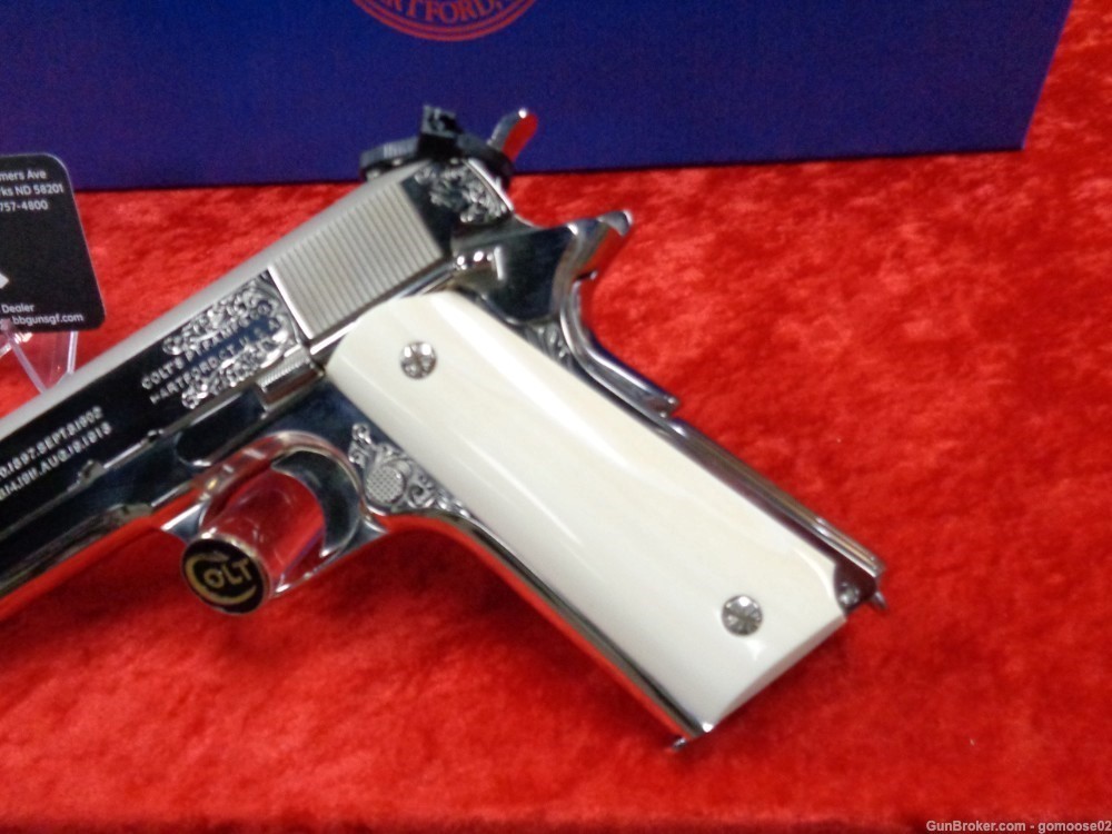 Colt 1911 WWI Presentation Grade Engraved Ivory Grips Limited Edition TRADE-img-5