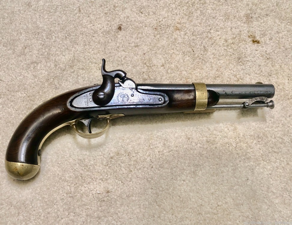  B3 South Carolina Palmetto 1842 Cavalry Pistol, Confederate, G-VG,...$4750-img-1