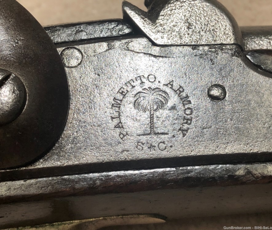  B3 South Carolina Palmetto 1842 Cavalry Pistol, Confederate, G-VG,...$4750-img-7