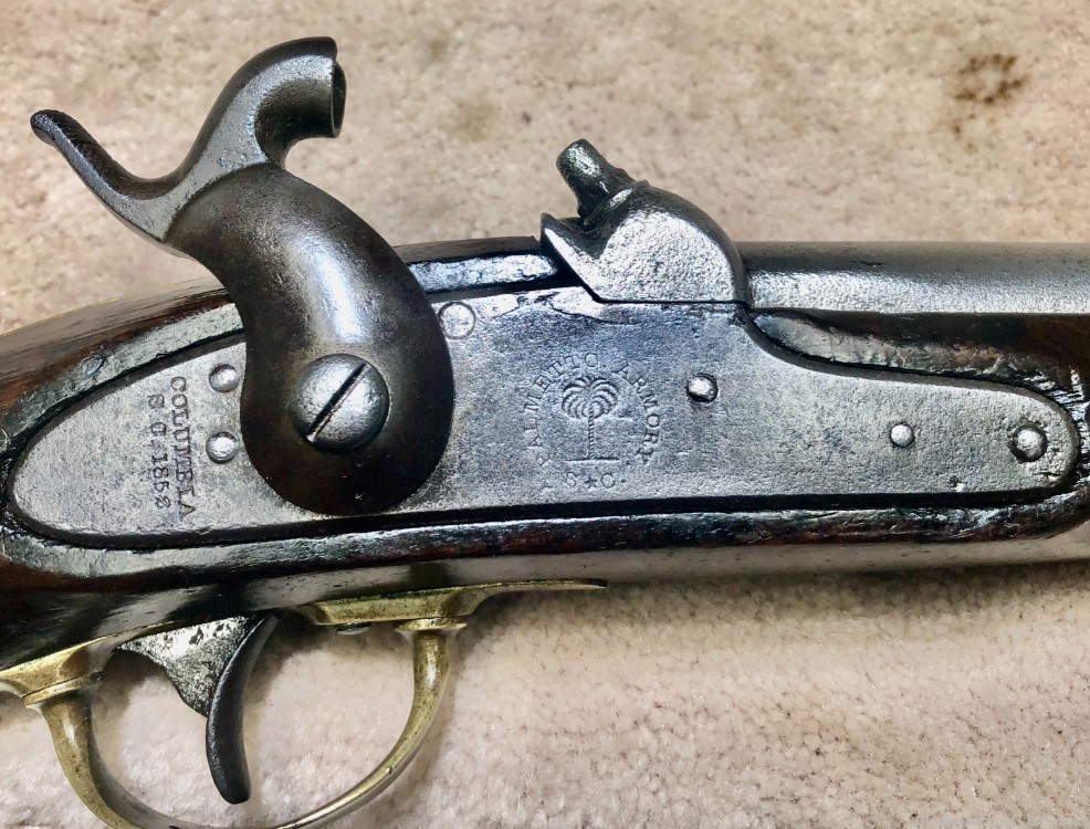  B3 South Carolina Palmetto 1842 Cavalry Pistol, Confederate, G-VG,...$4750-img-5