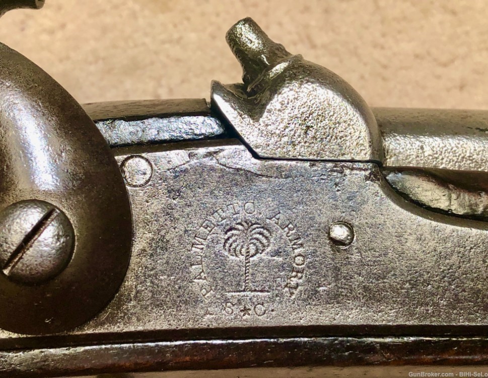  B3 South Carolina Palmetto 1842 Cavalry Pistol, Confederate, G-VG,...$4750-img-6