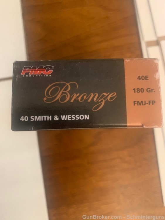 PMC BRONZE 40 SMITH & WESSON S&W 50 ROUND BOX NEW INVENTORY -img-1