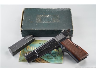 Very Nice 1963 FN Browning Hi-power with Factory Box & More! 