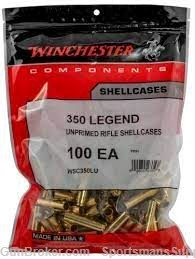 100 Count of Winchester 350 Legend Unprimed Rifle Shellcases NIB!!-img-0