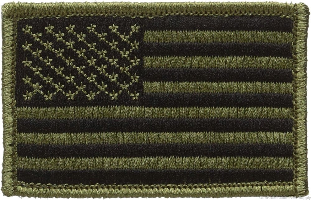 BLACKHAWK American Flag Patch Subdued Olive Drab-img-0