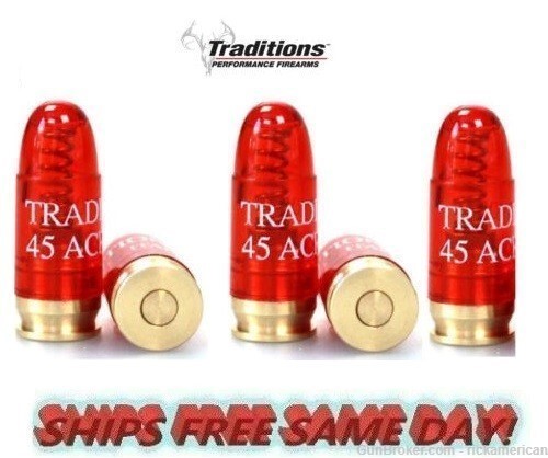 Traditions Quality Snap Caps .45 ACP package of 5 # ASA45 new!-img-0