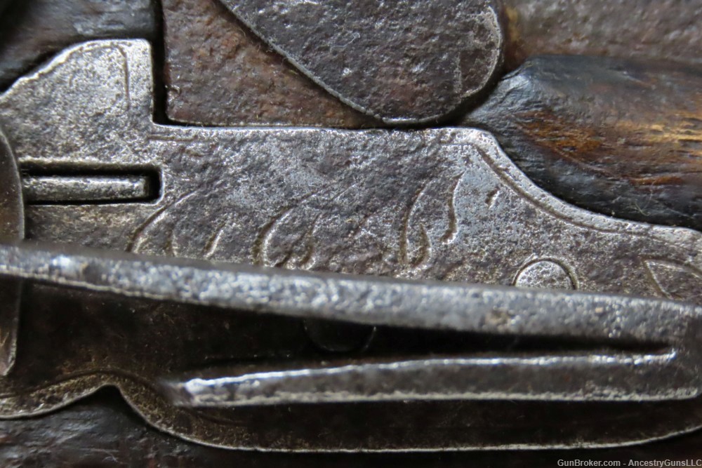 Engraved PATILLA MIQUELET Flintlock “Militia” Belt/Holster Pistol EUROPEAN -img-5