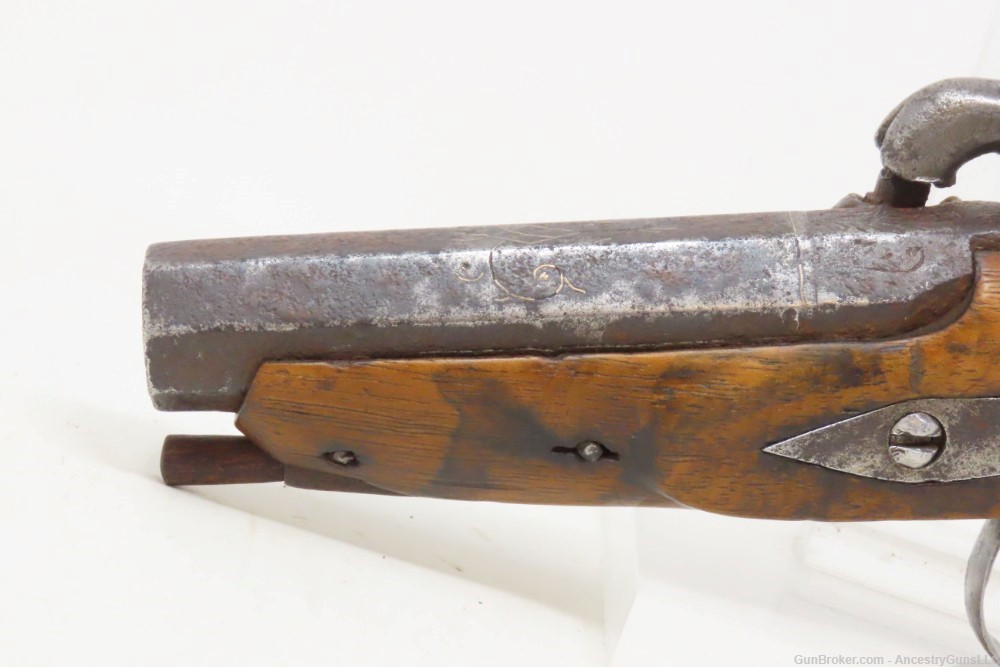 Engraved PATILLA MIQUELET Flintlock “Militia” Belt/Holster Pistol EUROPEAN -img-16