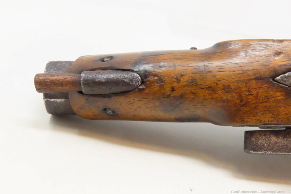 Engraved PATILLA MIQUELET Flintlock “Militia” Belt/Holster Pistol EUROPEAN -img-12