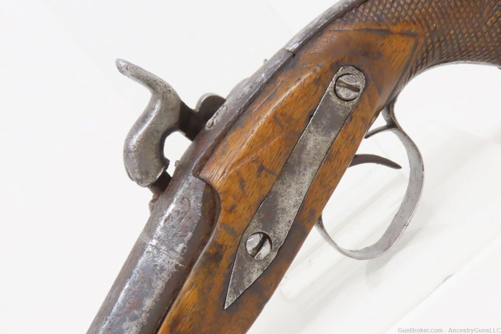 Engraved PATILLA MIQUELET Flintlock “Militia” Belt/Holster Pistol EUROPEAN -img-15