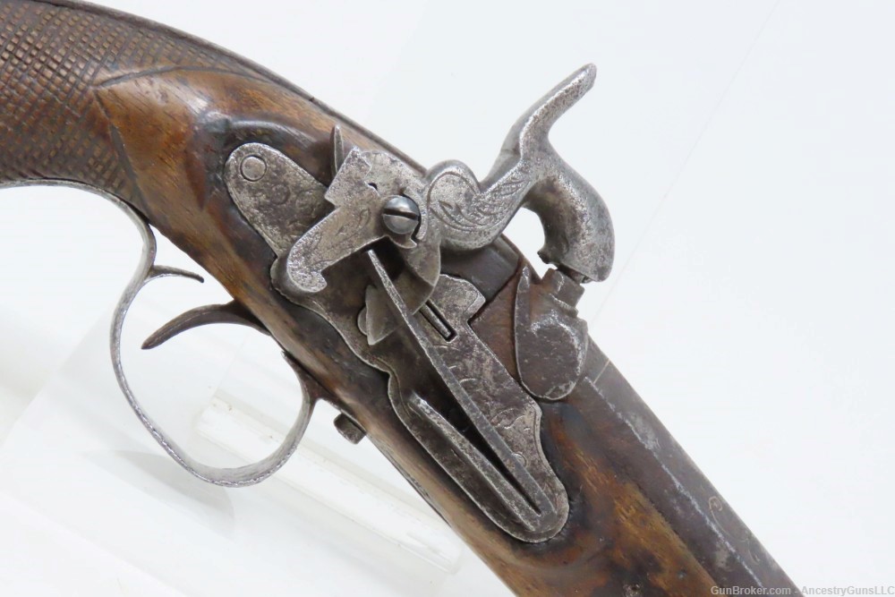 Engraved PATILLA MIQUELET Flintlock “Militia” Belt/Holster Pistol EUROPEAN -img-3