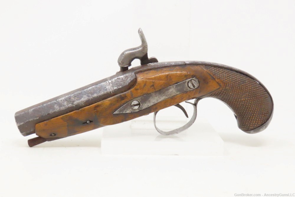 Engraved PATILLA MIQUELET Flintlock “Militia” Belt/Holster Pistol EUROPEAN -img-13