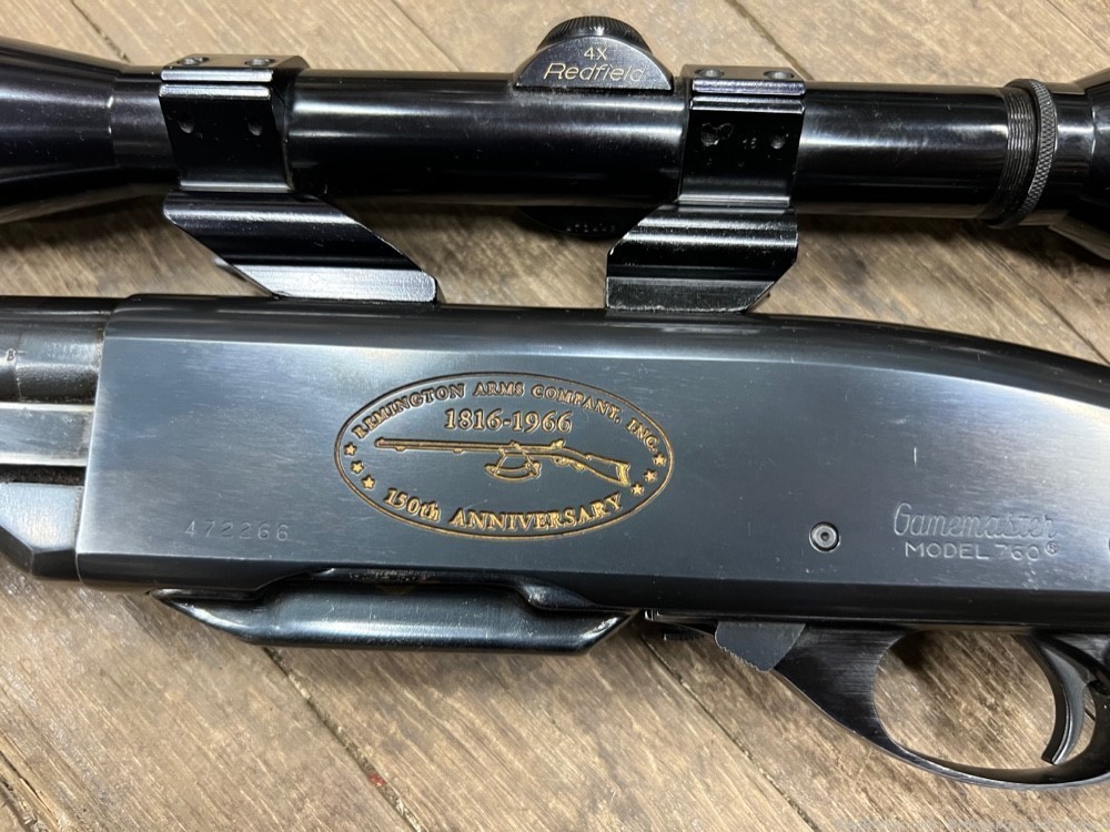 Remington 760 30-06 150th anniversary commemorative w Clear Redfield 4x s-img-9