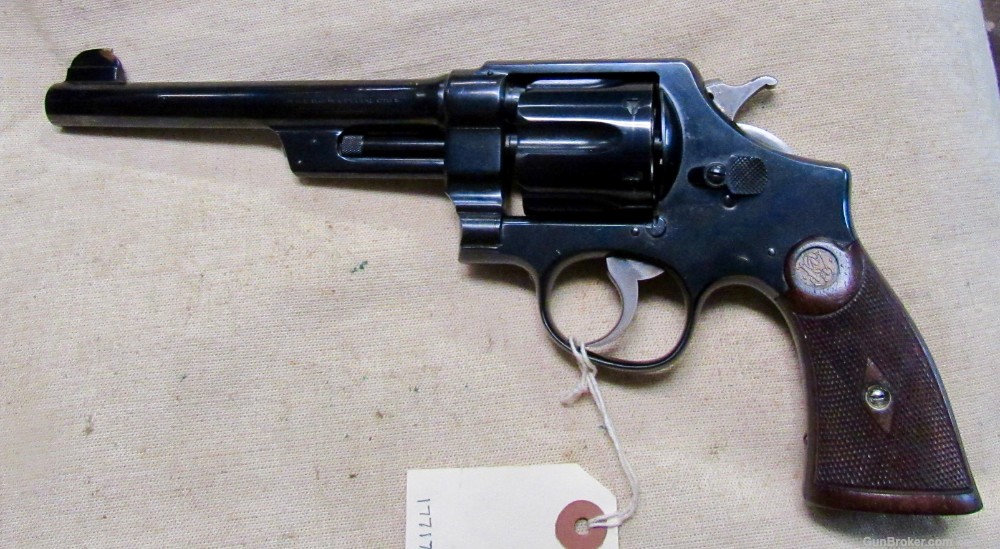 Smith & Wesson .44 Hand Ejector First Model Triple Lock 1914 .01 NO RESERVE-img-1