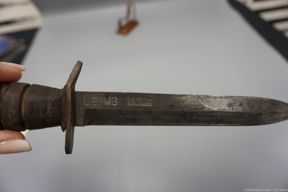 Original U.S. WWII Blade Marked 1943 Kinfolks-img-11