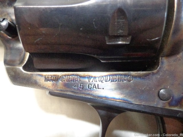 Ruger Vaquero, 45 Colt, 7 1/2 blue/case colored - excellent!-img-13