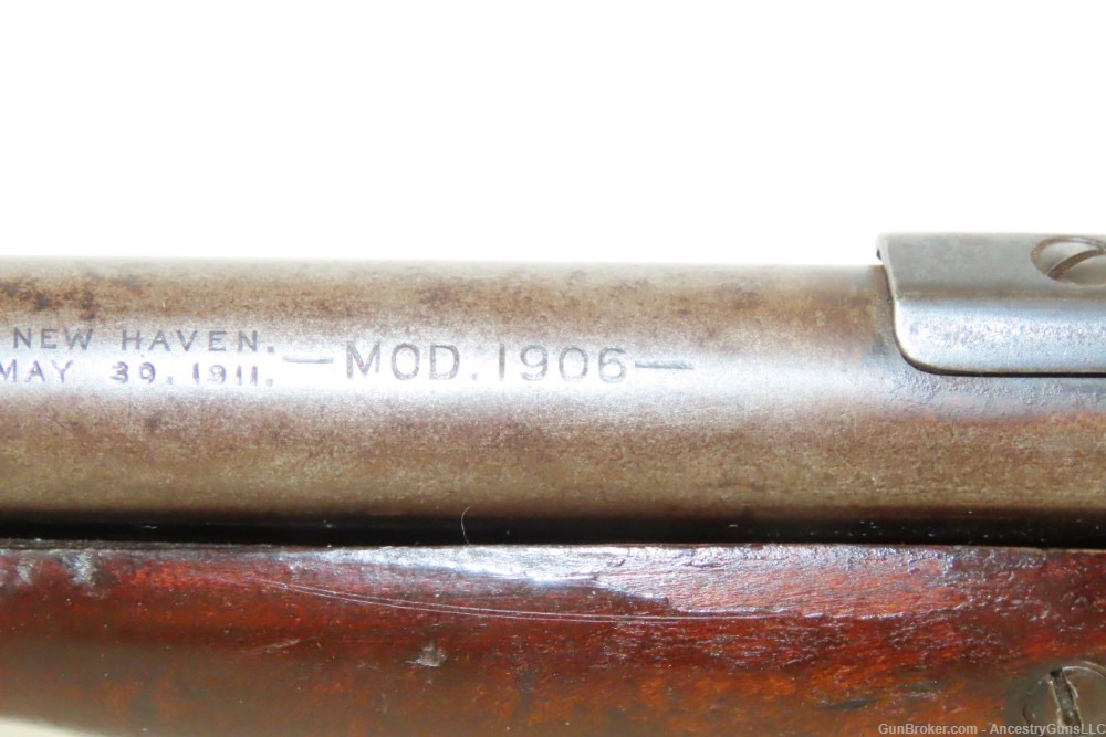 WORLD WAR I Era Scarce WINCHESTER M1906 “EXPERT” Slide Action .22 RF RIFLE -img-6