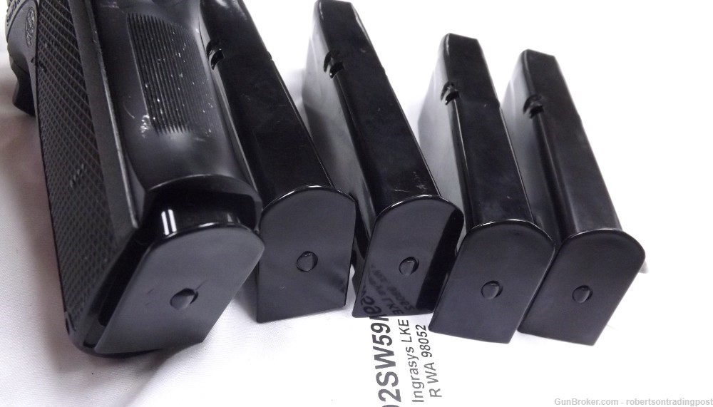 3 S&W 5906 9mm 15 rd Mags PT92 HFC Smith & Wesson 59 910 915 Modif $20.90ea-img-2