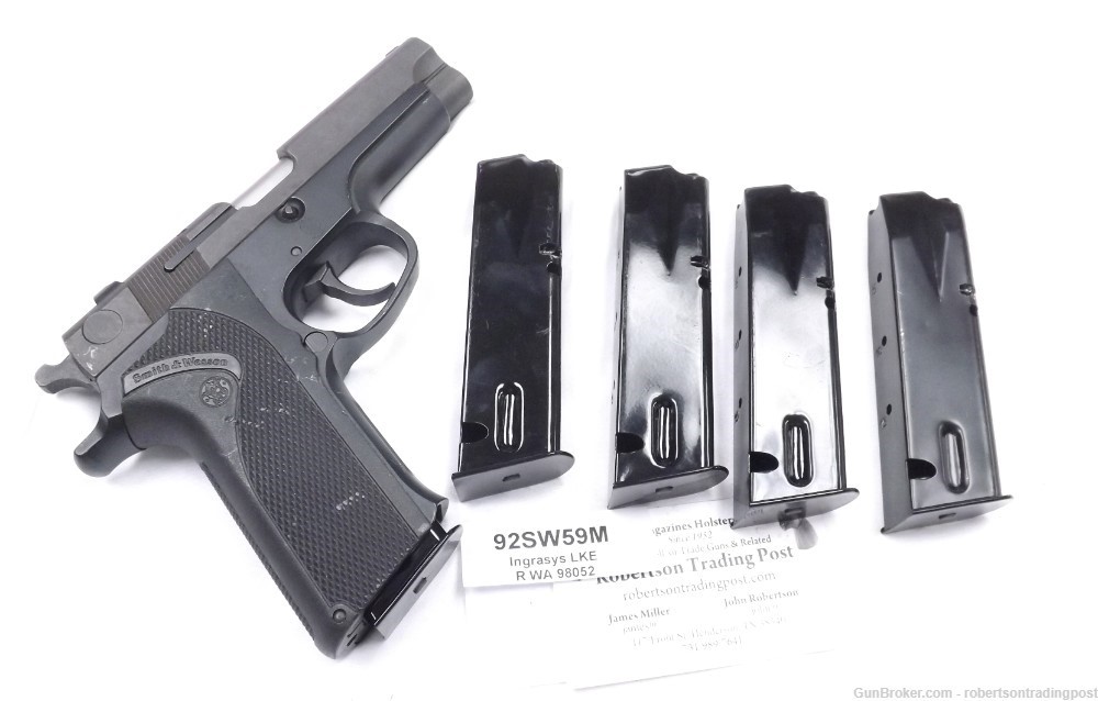 3 S&W 5906 9mm 15 rd Mags PT92 HFC Smith & Wesson 59 910 915 Modif $20.90ea-img-8