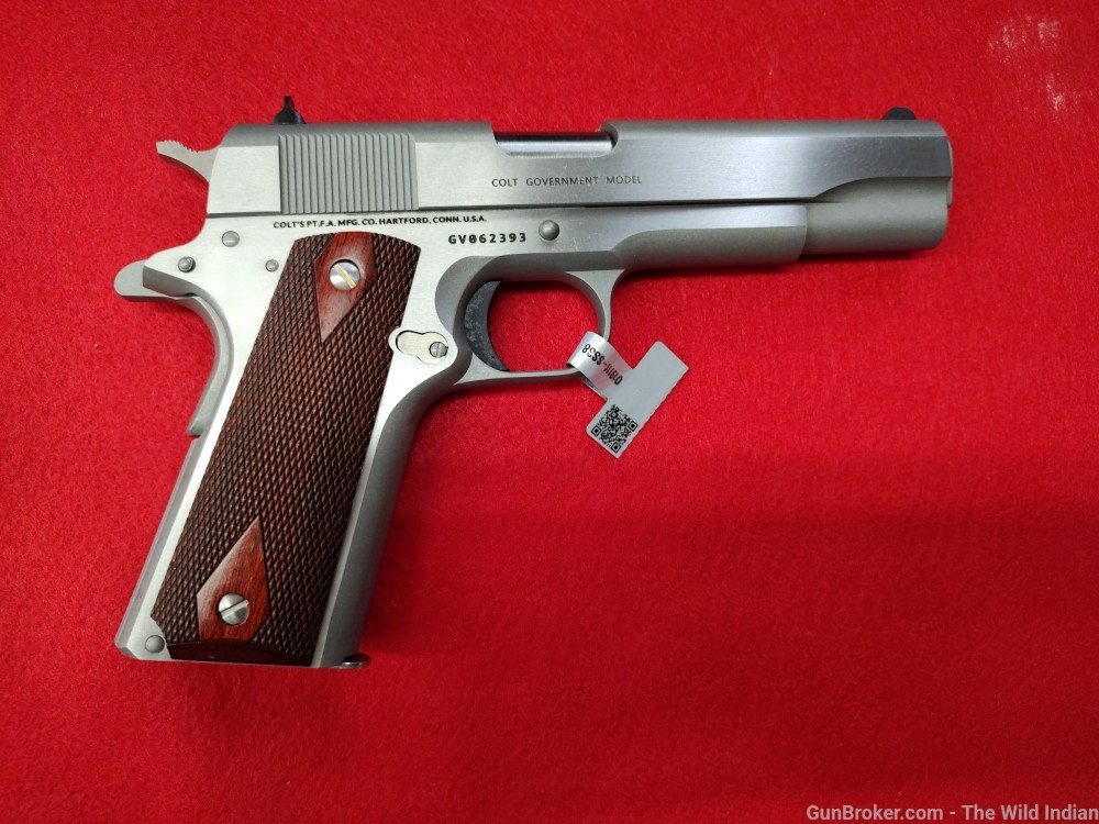Colt Mfg O1911CSS38 1911 Government 38 Super 9+1 5" Stainless National Matc-img-1