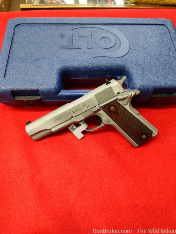 Colt Mfg O1911CSS38 1911 Government 38 Super 9+1 5" Stainless National Matc-img-6