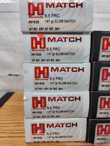 180 rd of 6.5 prc at cost! new boxes hornady match and precision hunter-img-1