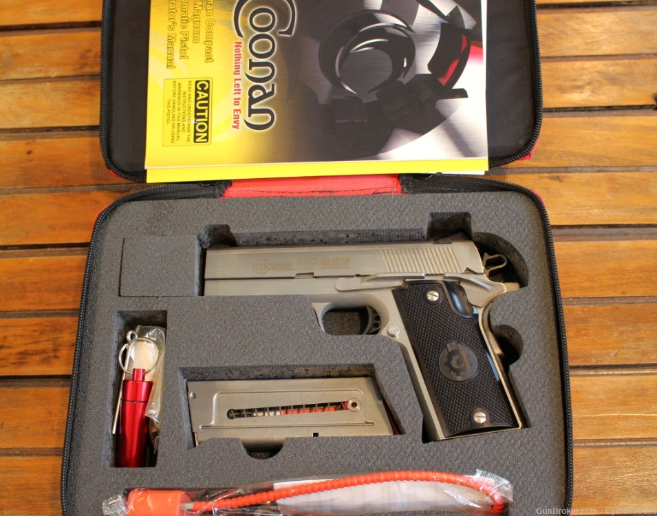 Coonan 357mag 4” Compact Stainless 1911 Case/Accessories LOOK-img-0