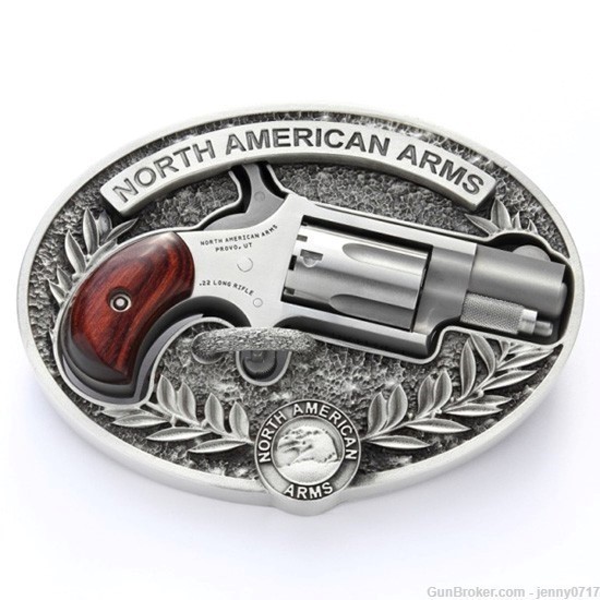 North American Arms mini revolver 22 lr 5 rd with belt buckle-img-0