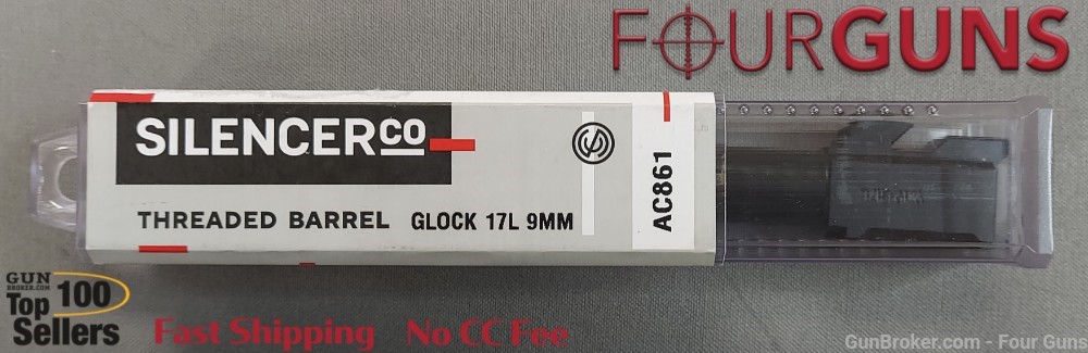 Silencerco Glock 17L 9mm Threaded Barrel 1/2x28-img-0