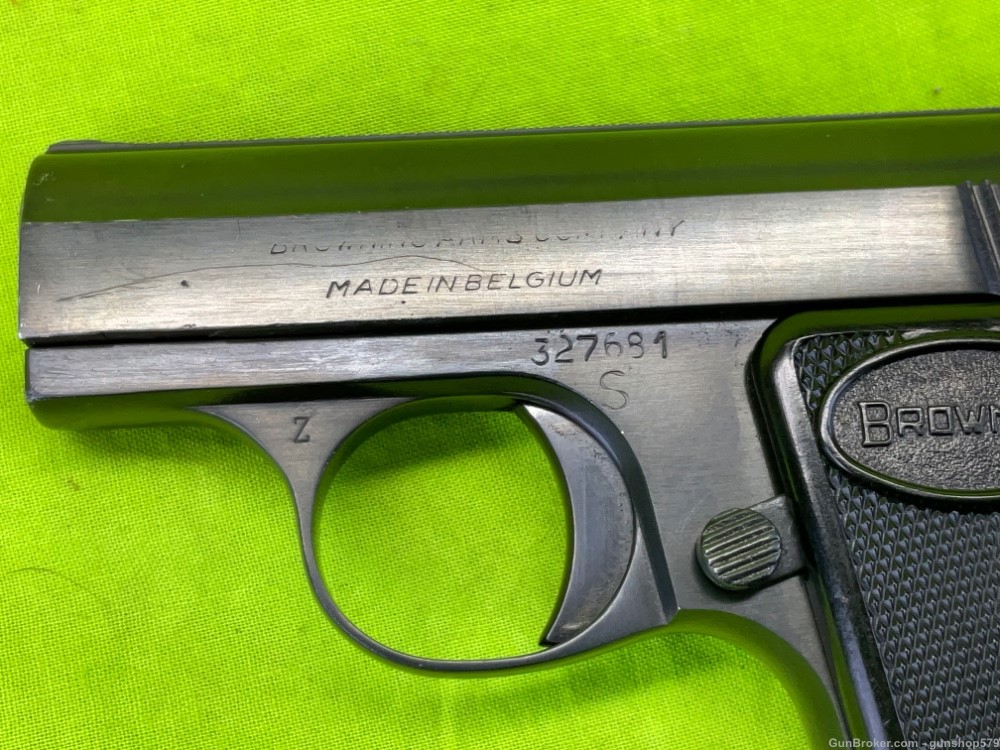 Vintage Browning Baby 25 ACP Auto 6.35 Pocket Gun High Condition Derringer -img-2