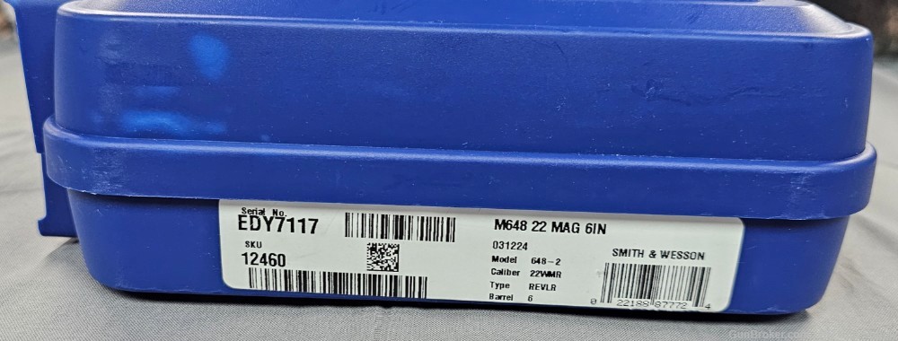 Smith & Wesson Model 648 22 WMR 6" 8RD 12460 S&W K Frame NO CC FEE!-img-3