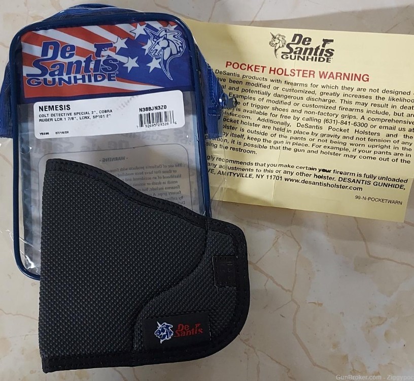 Factory New DeSantis Gunhide Nemesis Holster-Colt, Ruger-N38BJG3ZO-img-0