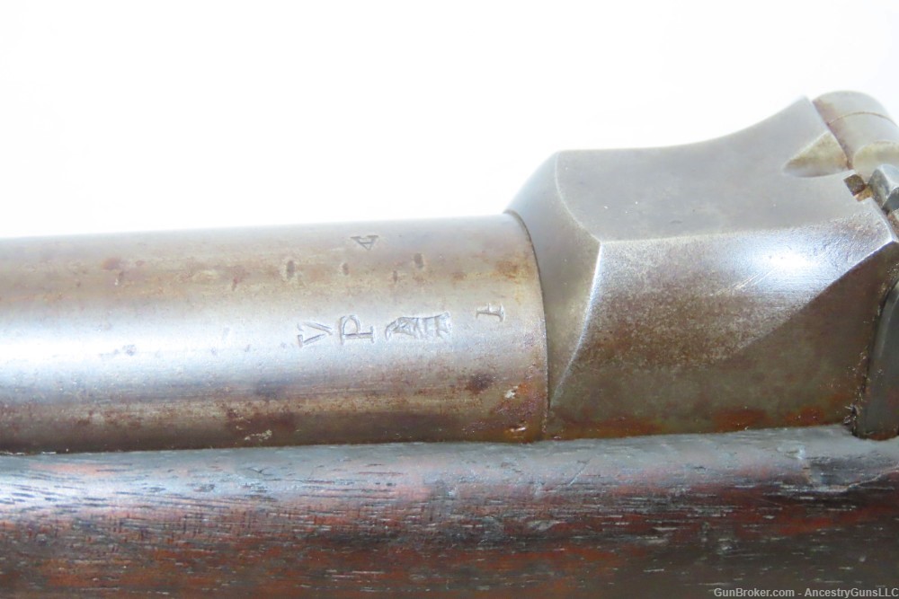 Antique U.S. SPRINGFIELD M1888 “Trapdoor” Rifle RAMROD BAYONET & RIA SLING -img-16