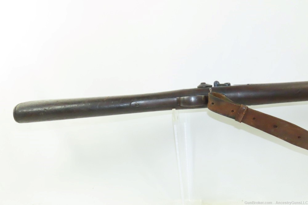 Antique U.S. SPRINGFIELD M1888 “Trapdoor” Rifle RAMROD BAYONET & RIA SLING -img-7