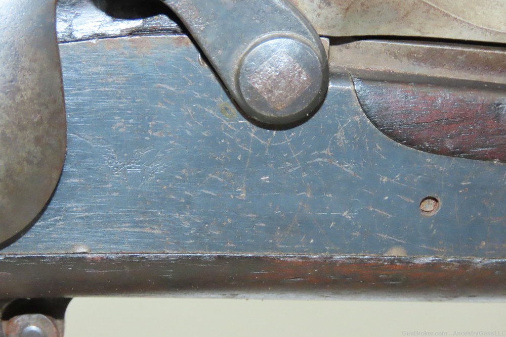 Antique U.S. SPRINGFIELD M1888 “Trapdoor” Rifle RAMROD BAYONET & RIA SLING -img-5