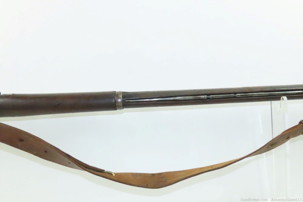 Antique U.S. SPRINGFIELD M1888 “Trapdoor” Rifle RAMROD BAYONET & RIA SLING -img-8